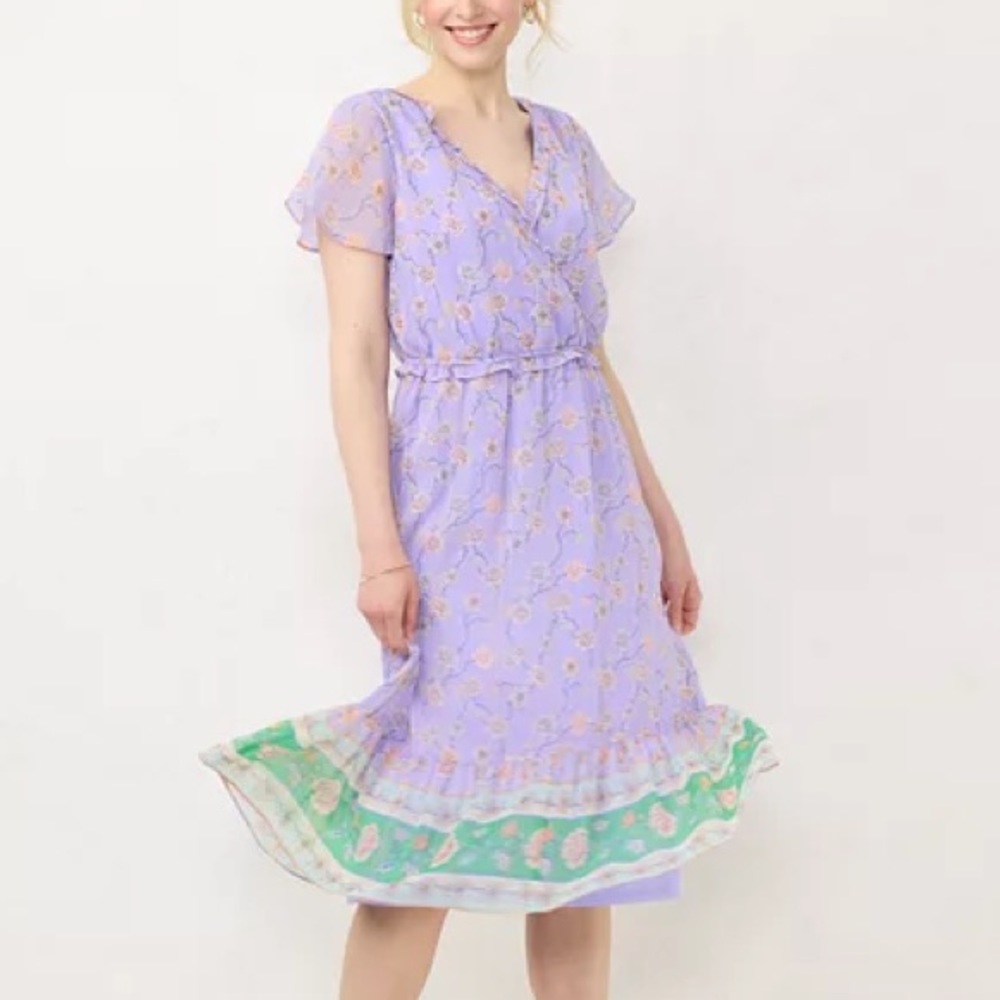 Lauren Conrad Purple Dress. Size S.